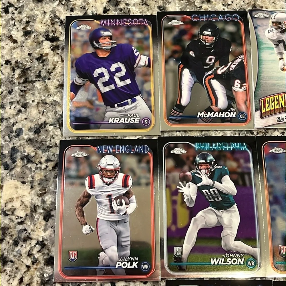 Topps Chrome 2024 24 Football Cards X 20 of which 1 Prism 2 refractors 5 rookies - Picture 8 of 11
